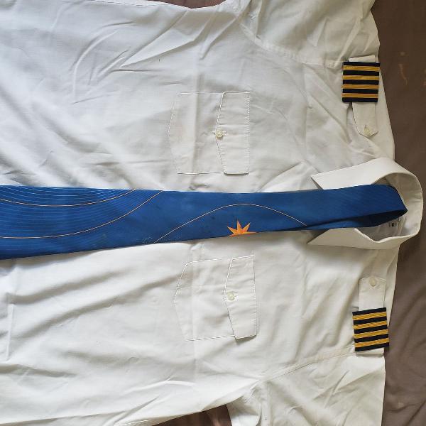 Camisa de piloto Varig 1960 (item de coleção)