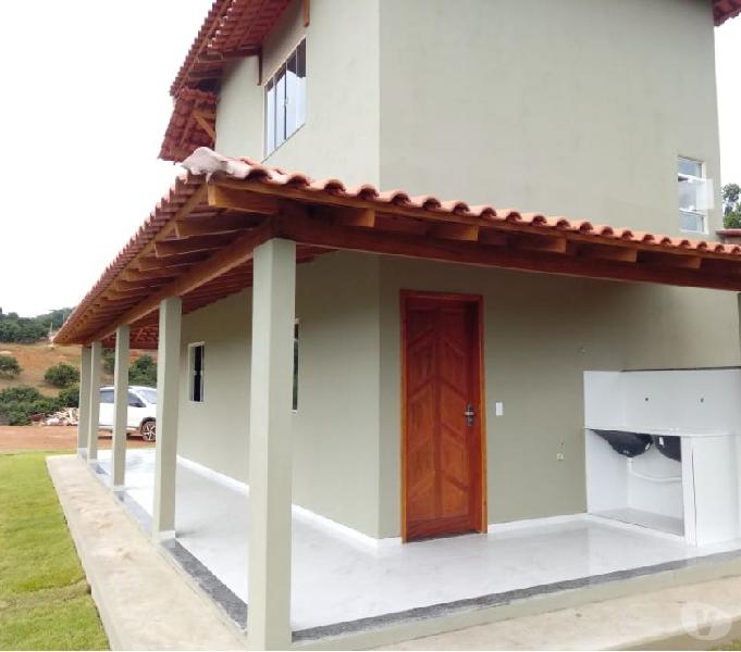 Chacara com casa nova, 3 quartos + suite.