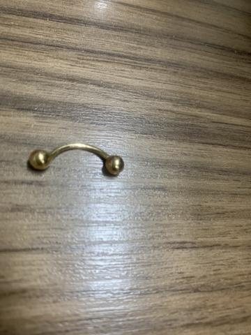 Piercing de ouro 18k