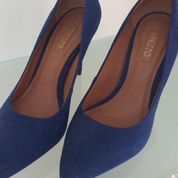 Sapato Arezzo tamanho 36, azul royal.