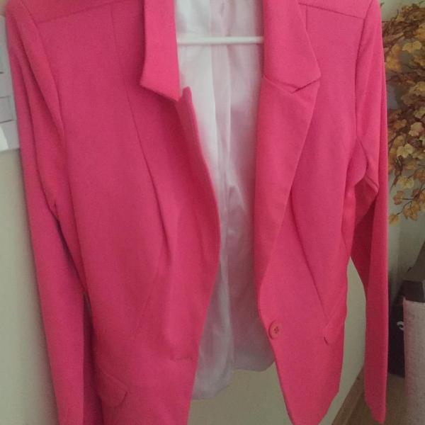 blazer rosa pink essencial