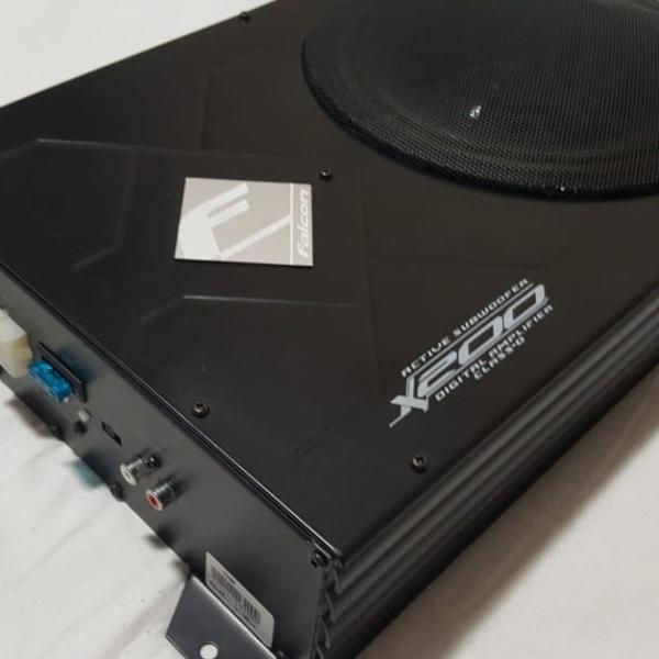 caixa active subwoofer 8 digital amplificador/ falcon / 200w
