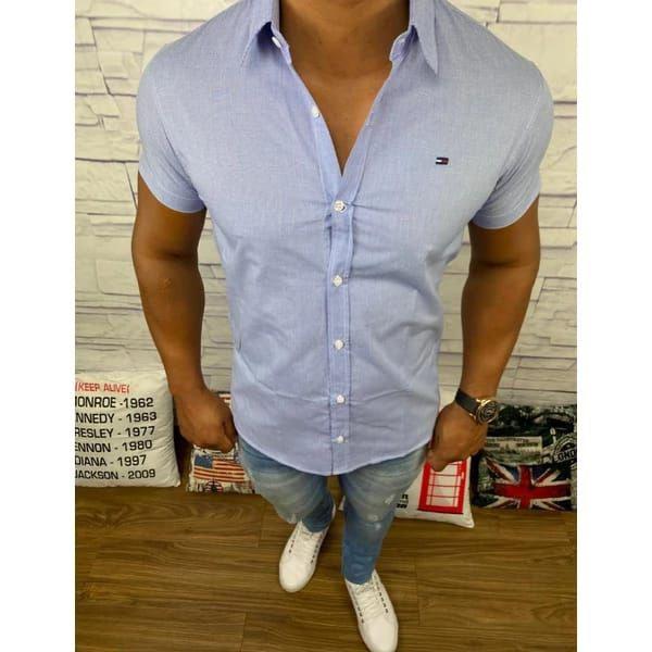 camisa manga curta tommy