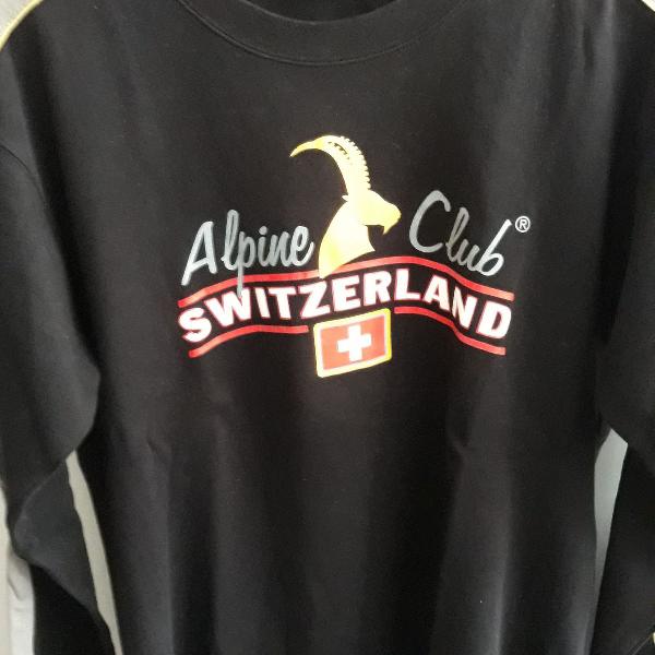 camisa manga longa alpine club switzerland