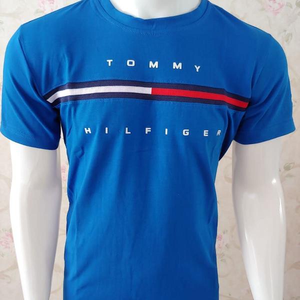 camisas masculina tommy hilfiger malha peruana c/ elastano