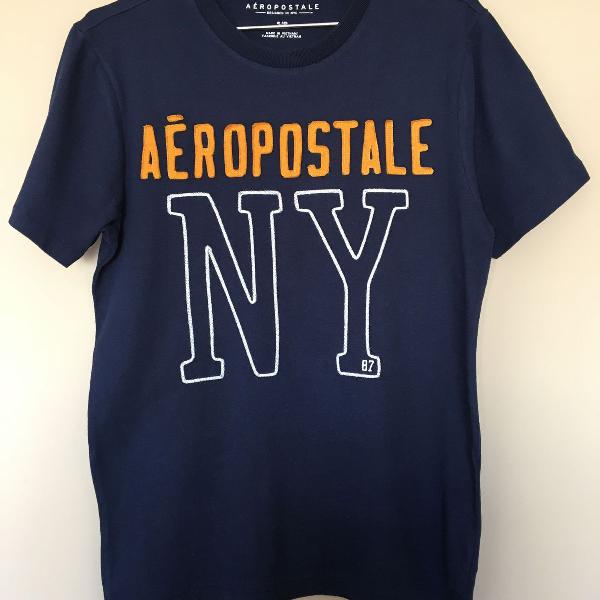 camiseta azul marinho aeropostale