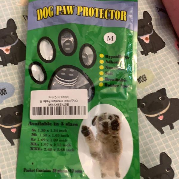 dog paw protector ( proteção auto-adesiva para patinhas)