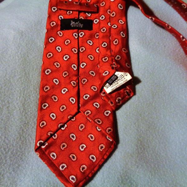 gravata tafetá de seda daslu - vermelha