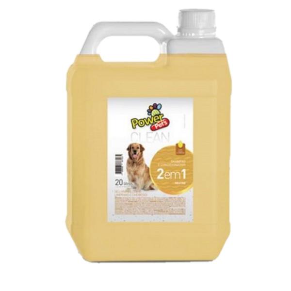 shampoo para cães 2x1 neutro - uso profissional 5l