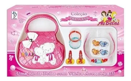 Bolsa C Acessórios Infantil Brinquedo Princesa Menina Cores