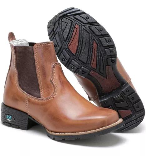 Bota Infantil Unissex Country Couro Promoção Criança