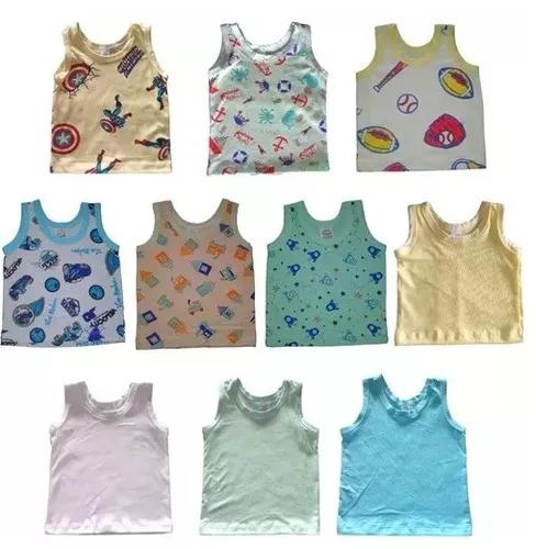Camisetas Regatas Bebê Menino Criança Masculino Kit 10