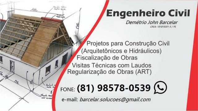 Engenheiro Civil - Laudos, Projetos, ART