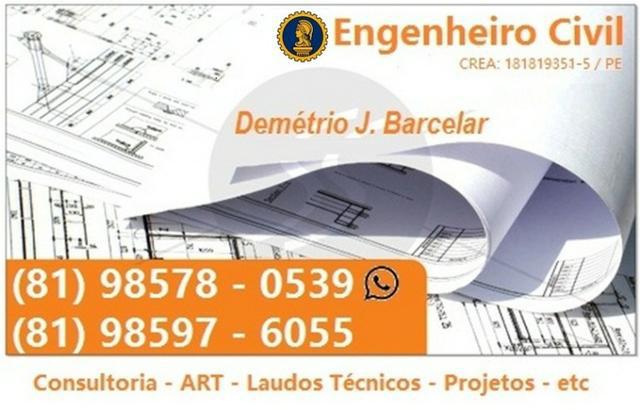 Engenheiro Civil - Projetos - Reformas - ART - Laudos