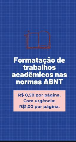 Formatação de trabalho ABNT