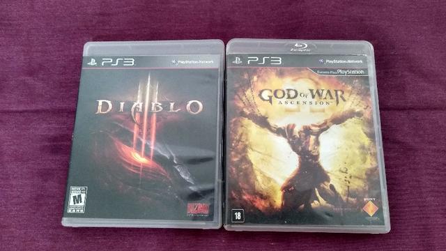 Games God OF War PS3 e Diablo PS3