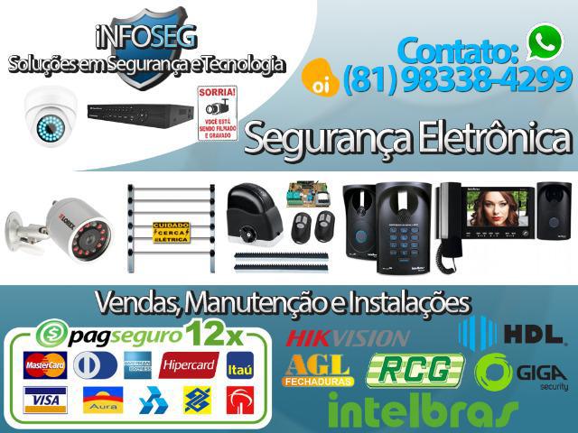 Instalação de Câmeras, Alarmes, Interfones, Cerca