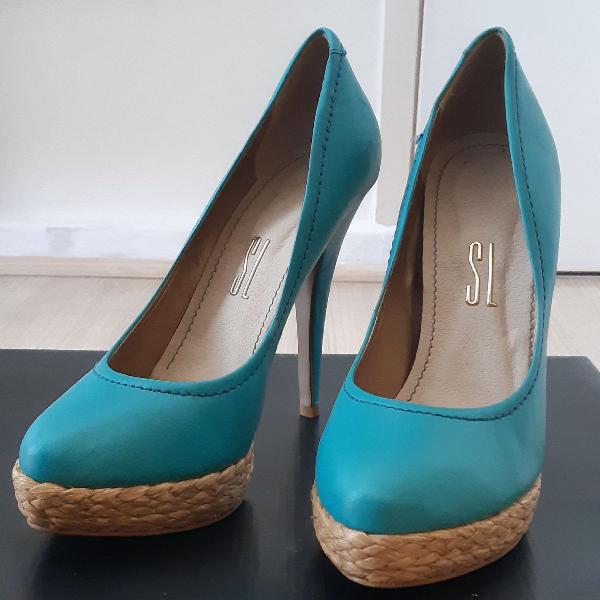 Lindo sapato azul tiffany - Santa Lolla - Tam. 37