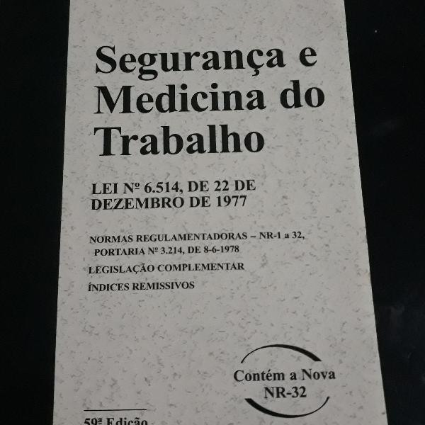 Livro "Segurança e Medicina do Trabalho"