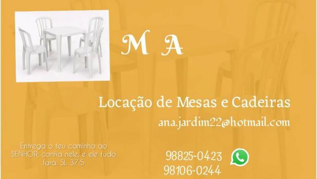 Locação de Mesas e Cadeiras