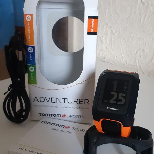 Relógio GPS c/ monitor cardíaco no pulso TomTom Adventurer