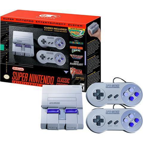 Super Nintendo Classic Edition + 2 Controles + 21 Jogos