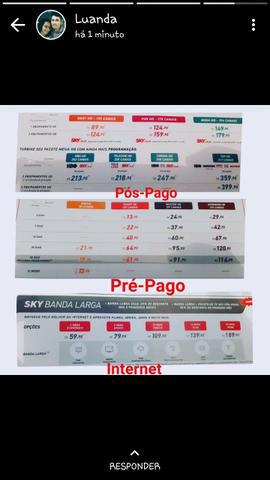 Vendas de Pós Pgo e Internet