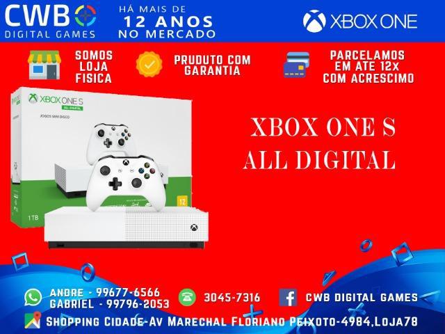 Xbox One S,All Digital,novo lacrado e com 1 ano de