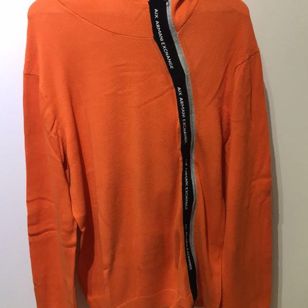 blusa sweater algodão armani exchange orange