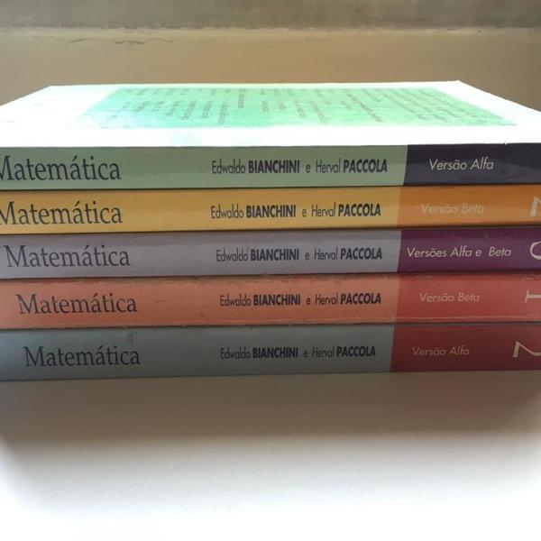 conjunto de livros de matemática