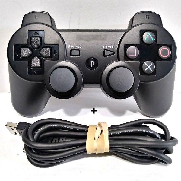 controle sem fio ps3 playstation pra PC notebook + brinde