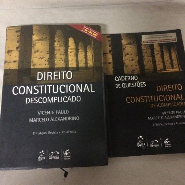 direito constitucional + caderno de questões