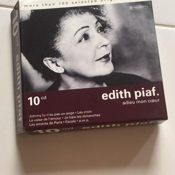 edith piaf box - adieu mon coeur- 10 cds