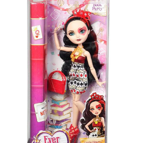ever after high book party lizzie hearts doll