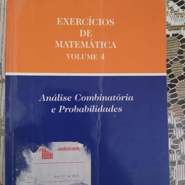 exercícios de matemática - volume 4