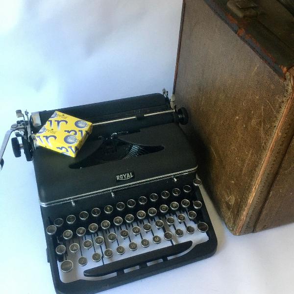 funcionando!!! máquina de escrever royal americana vintage