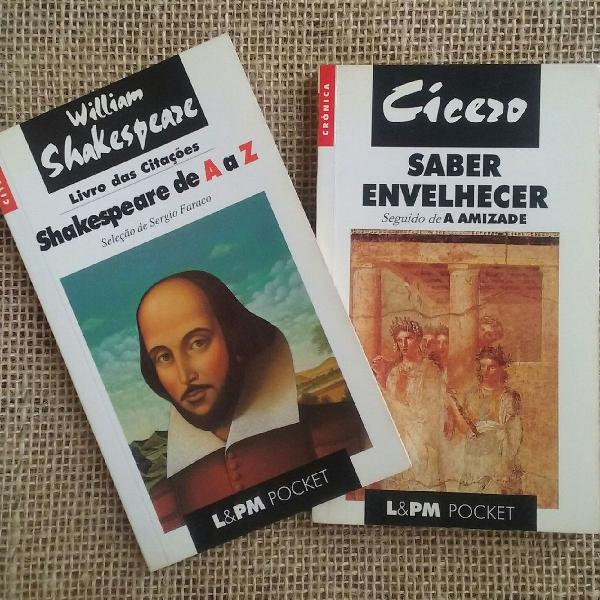 kit 2 livros: Shakespeare citações e Cícero crônicas