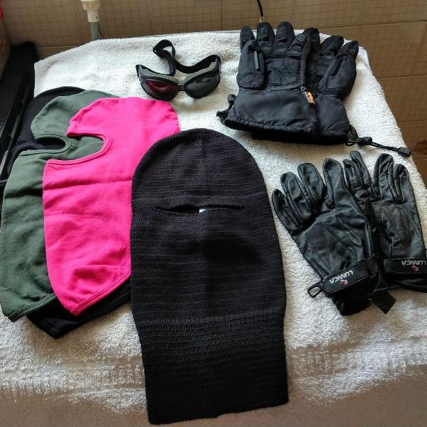 kit feminino de protecao para motociclistas