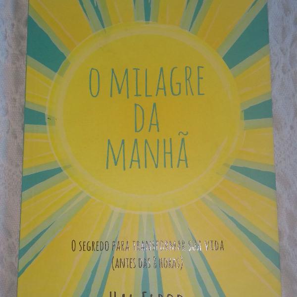 livro o milagre do amanhã, em excelente estado, sem grifos