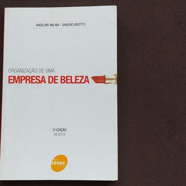 livro organização de uma empresa de beleza