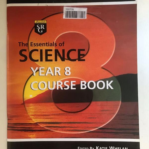 livro the essential of science year 8 course book ilustrado