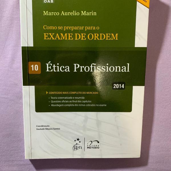 livro: ética profissional (2014)