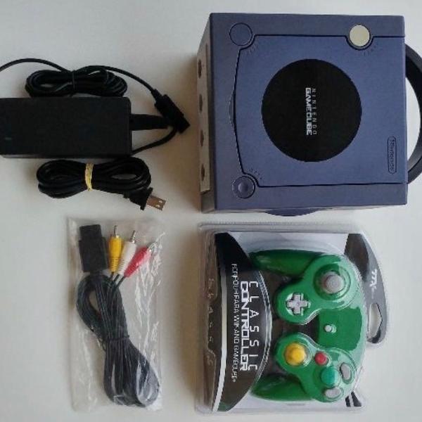 nintendo gamecube azul + 1 controle