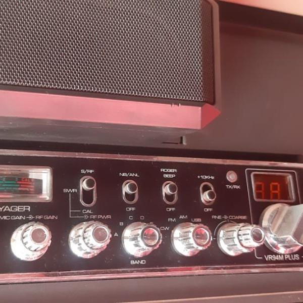 rádio voyager px vr -94 plus com caixa de som extra+ ptt