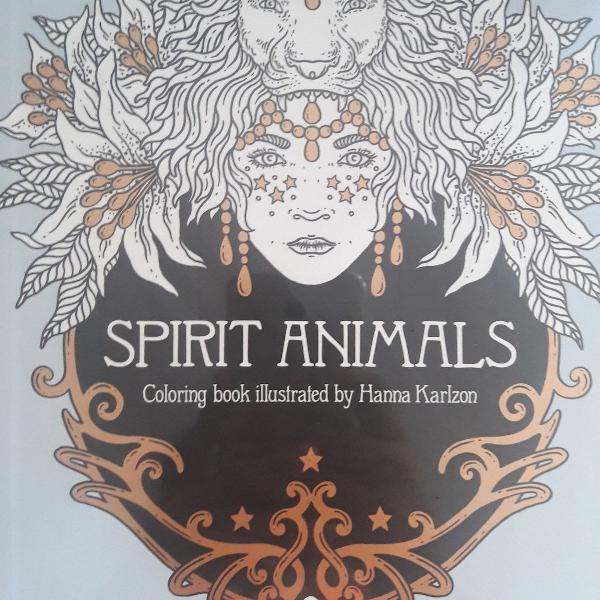 spirit animals coloring book by hanna karlzon