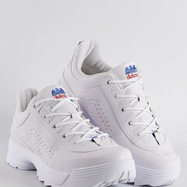 tênis dakota kicks búfalo feminino - branco