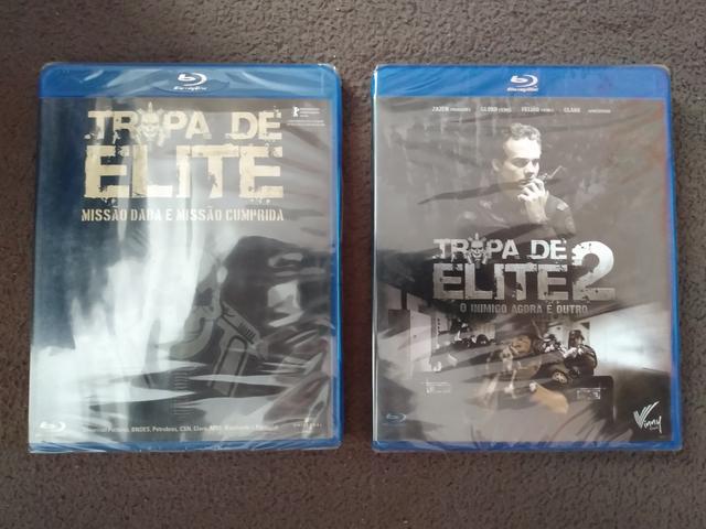 2 Blu Ray Tropa de Elite 1 & 2 (originais lacrados) R$ 40,00