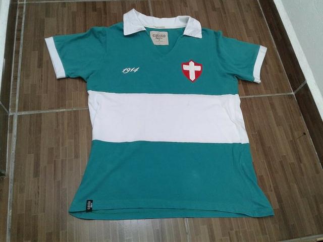 Camisa Palmeiras Retrô Comemorativa 1914 Vintage