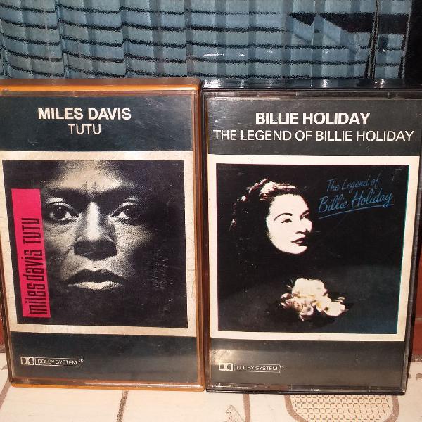 Fitas K7 originais Jazz Miles Davis Billie Holiday