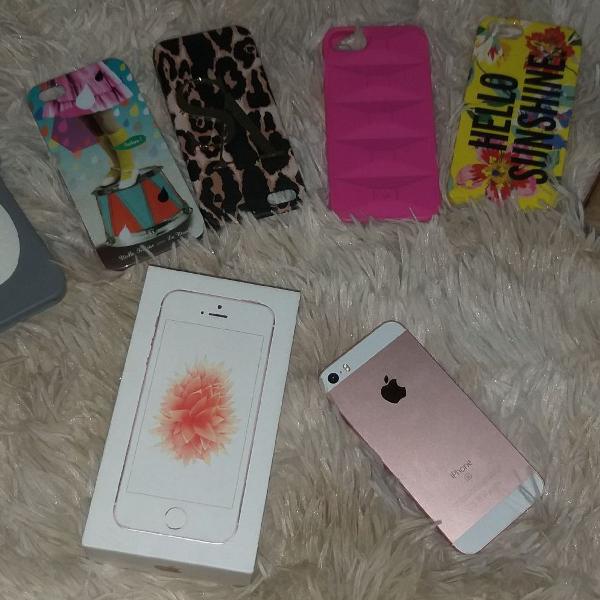 Iphone SE 128gb ouro rose